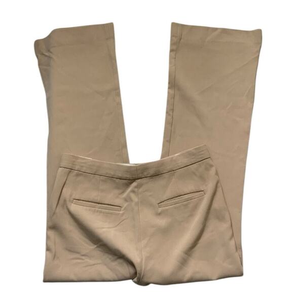 Ann Taylor Chino Pants Women 8 Flat Front Stretch Performance Golf Golfer Preppy - Picture 6 of 9